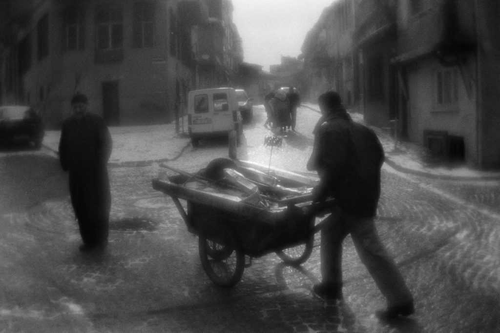 Scrap collector in Fatih district of Istanbul. Turkey, 05.01.200