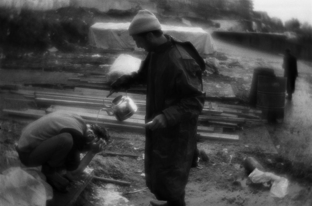 Hair washing. Vendors who brought sheep from Erzurum for sale,