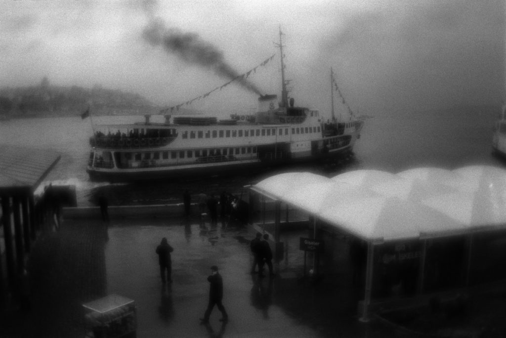 View of the Golden Horn and Bosporus junction  in Eminönü dist